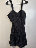 Satin floral button up slip