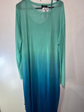 Gradient sheer layered dress
