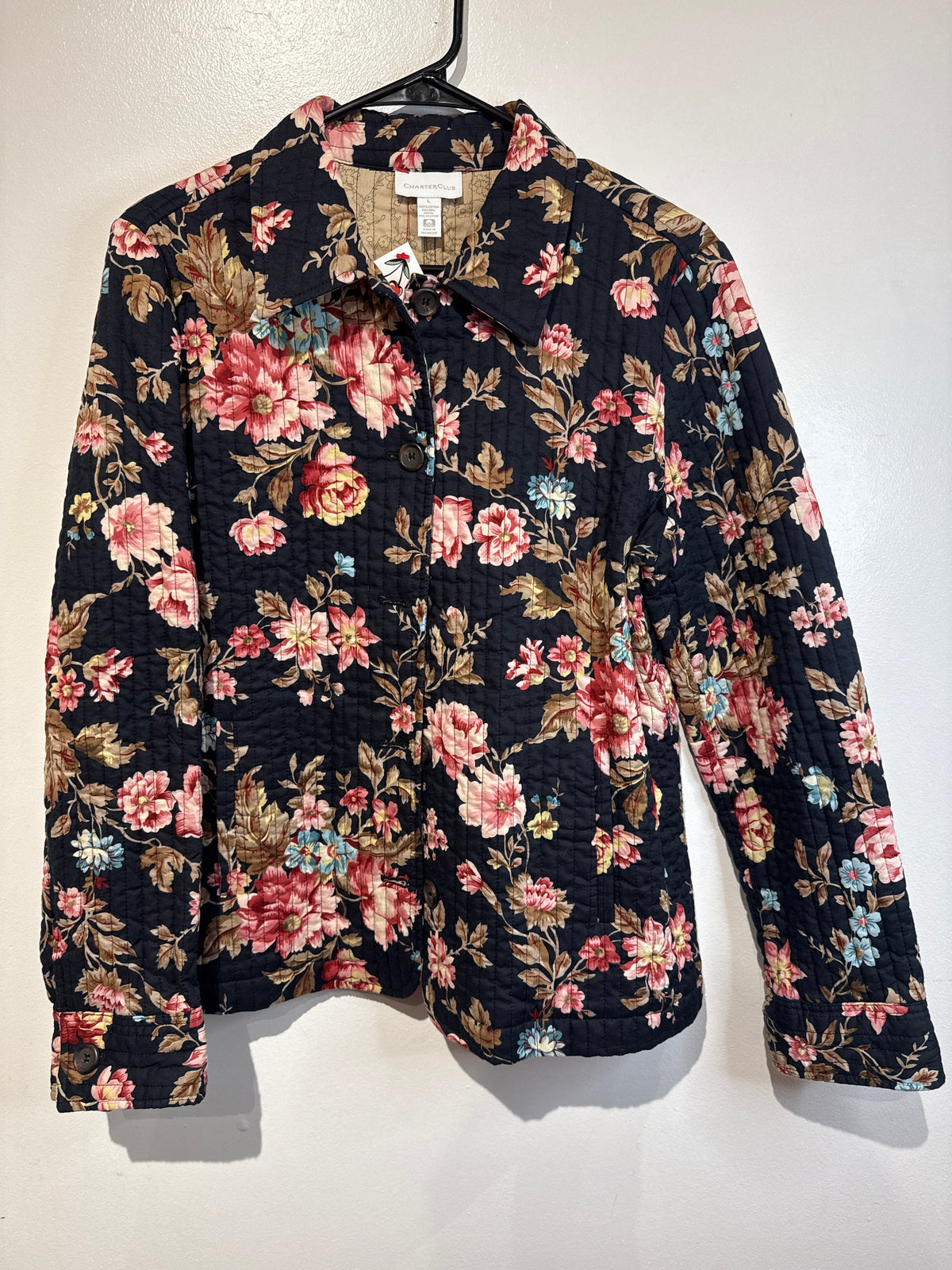 Floral quilted jacket