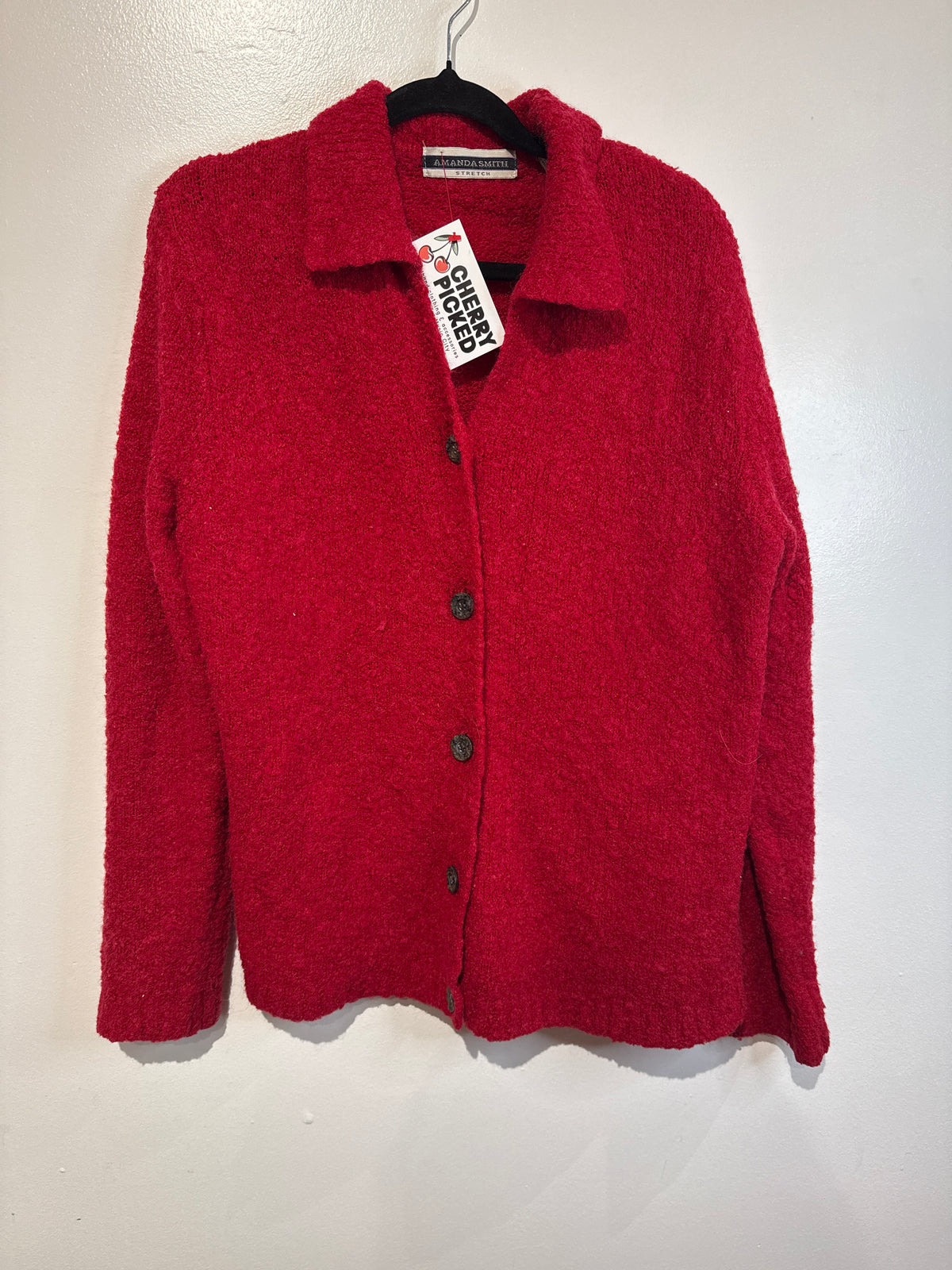 90s chunky cardigan wool mohair blend