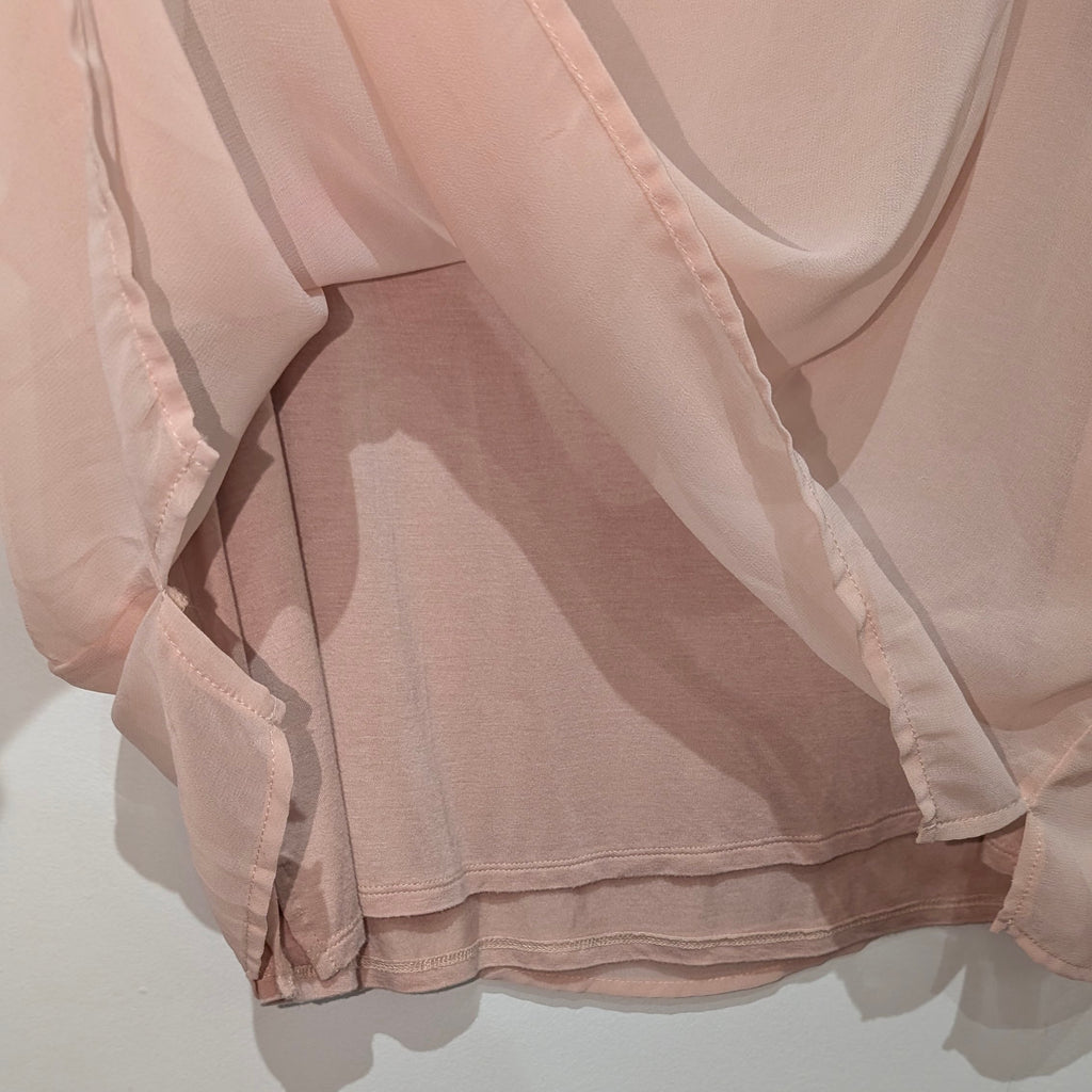 Pink flowy top