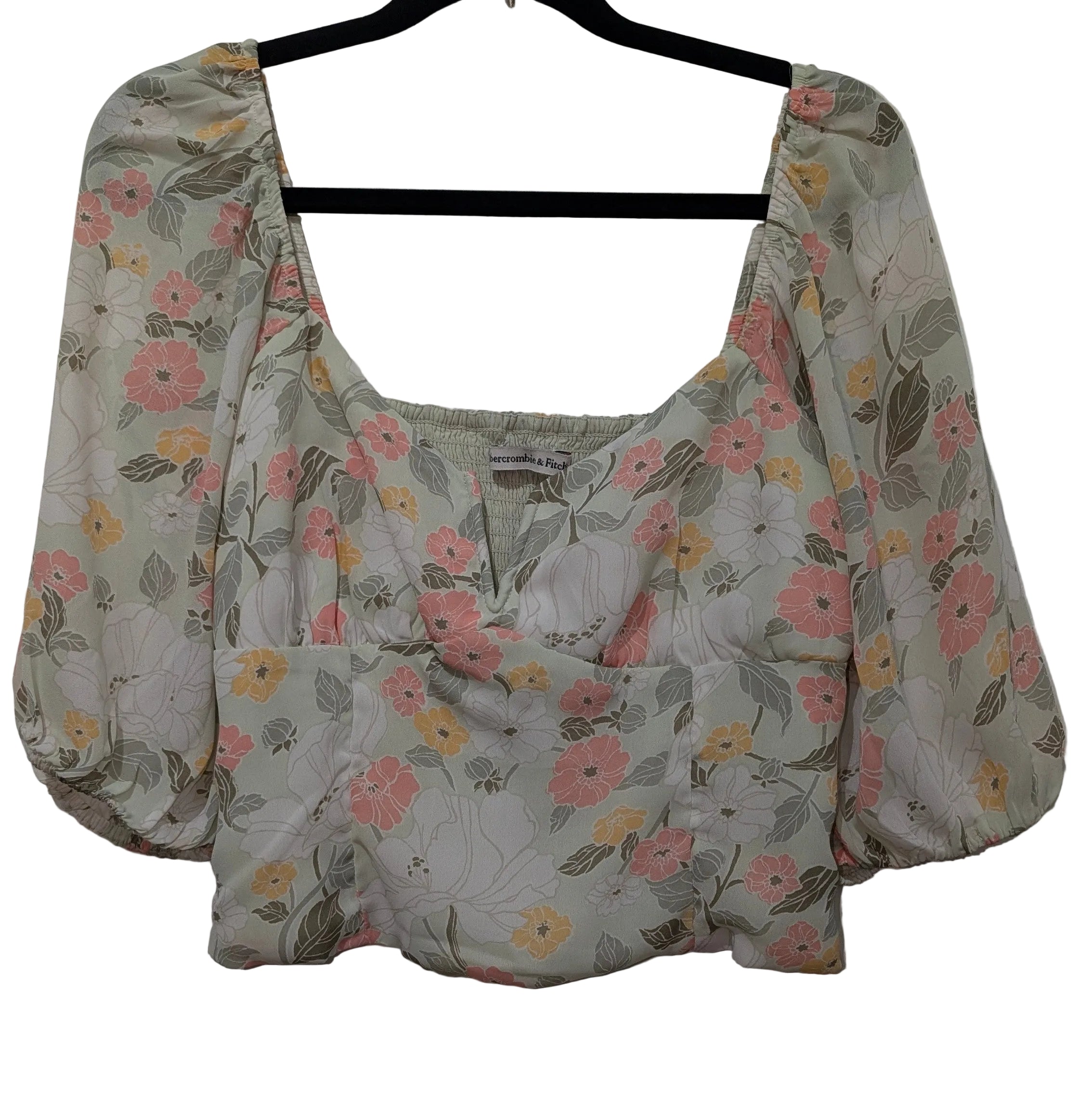 Floral quarter sleeve blouse