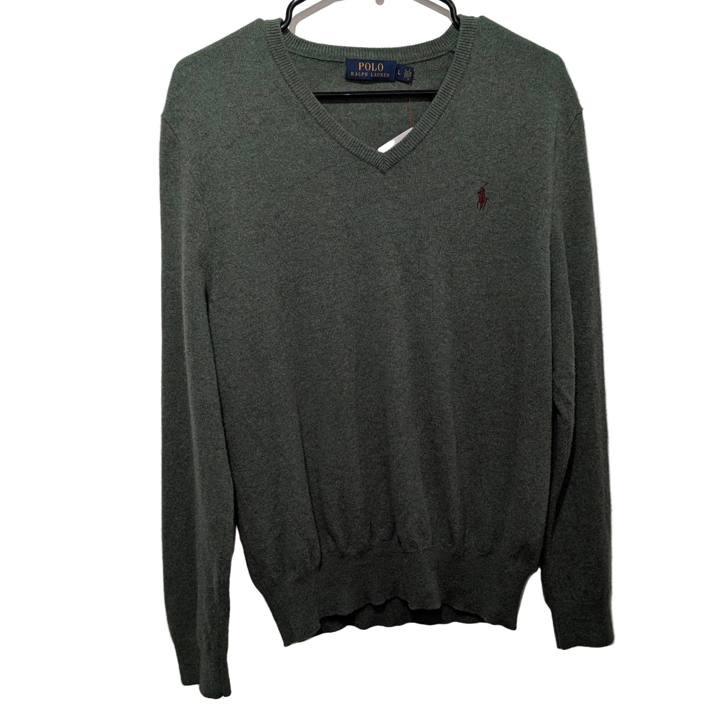 100% merino wool v-neck sweater