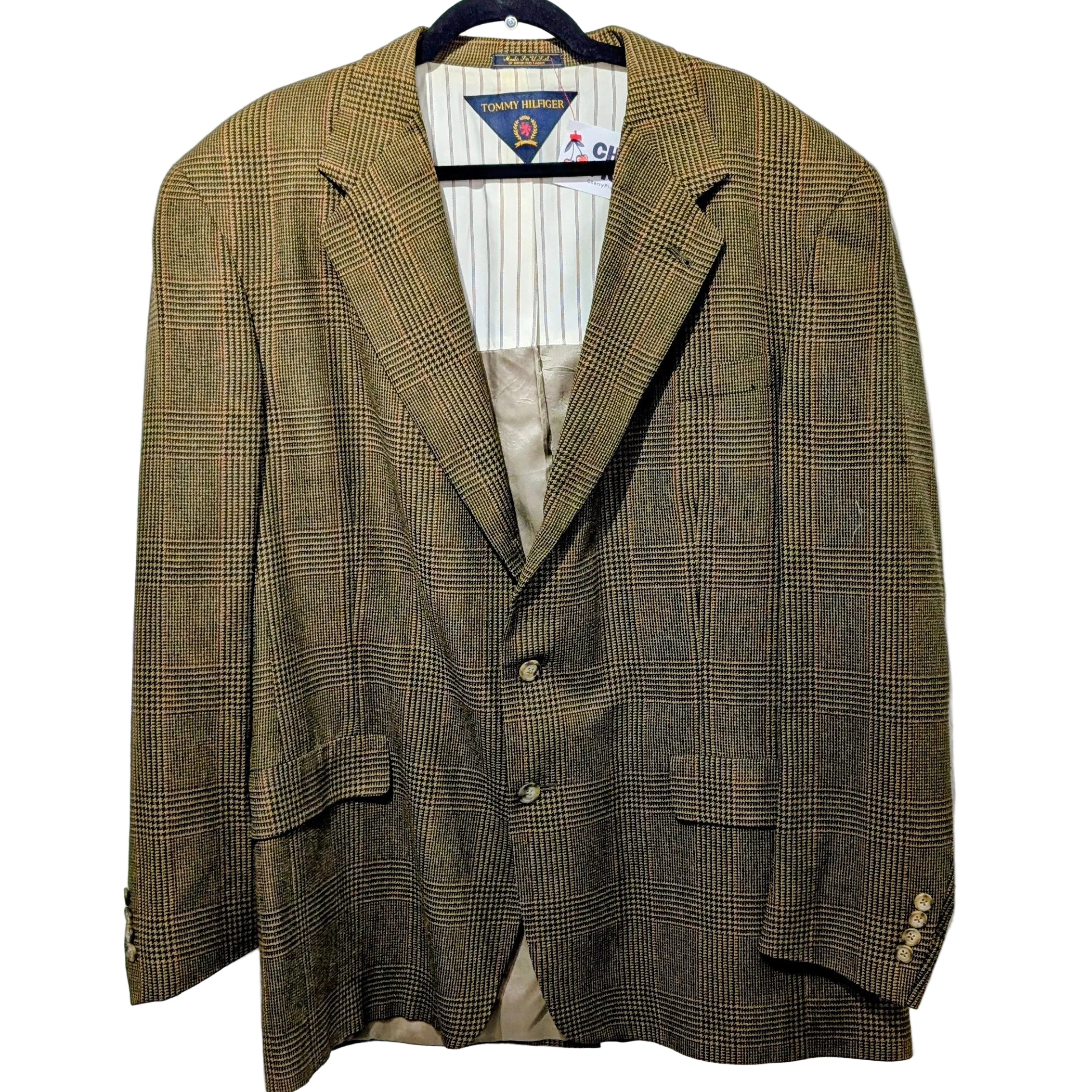 Brown plaid blazer