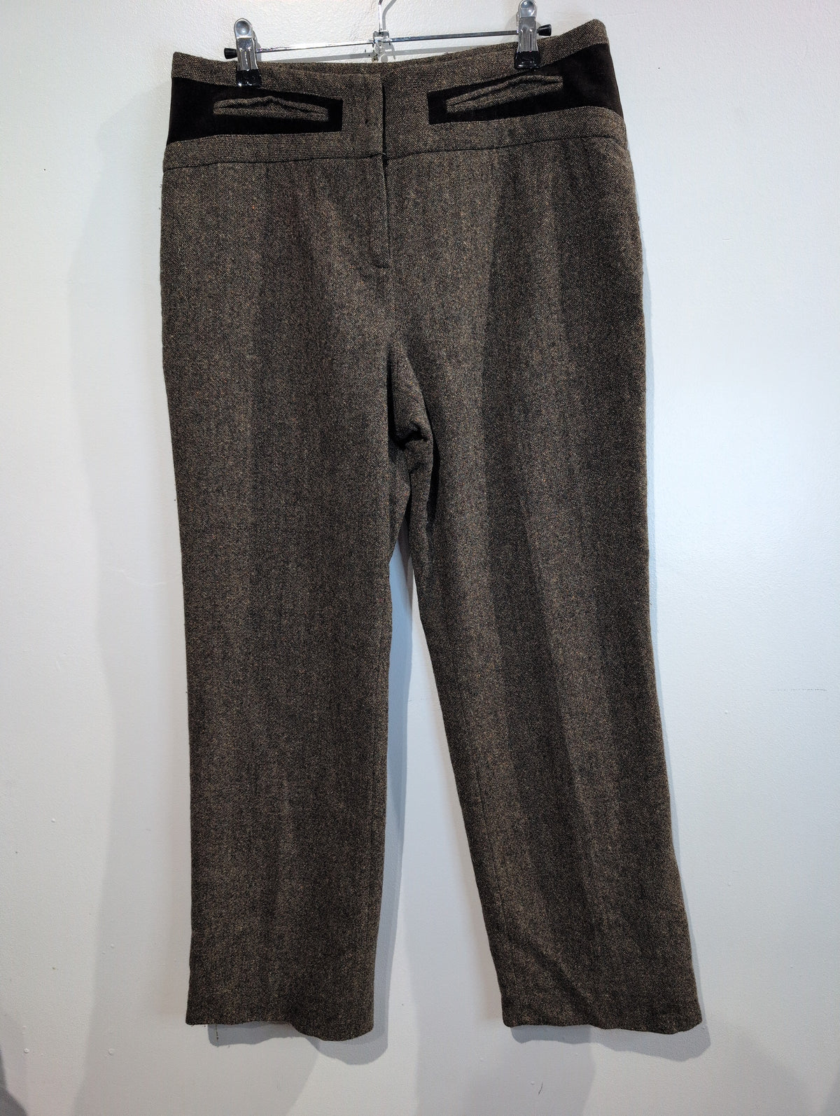 Wool blend, velvet pocket pants