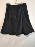 Cord swing skirt