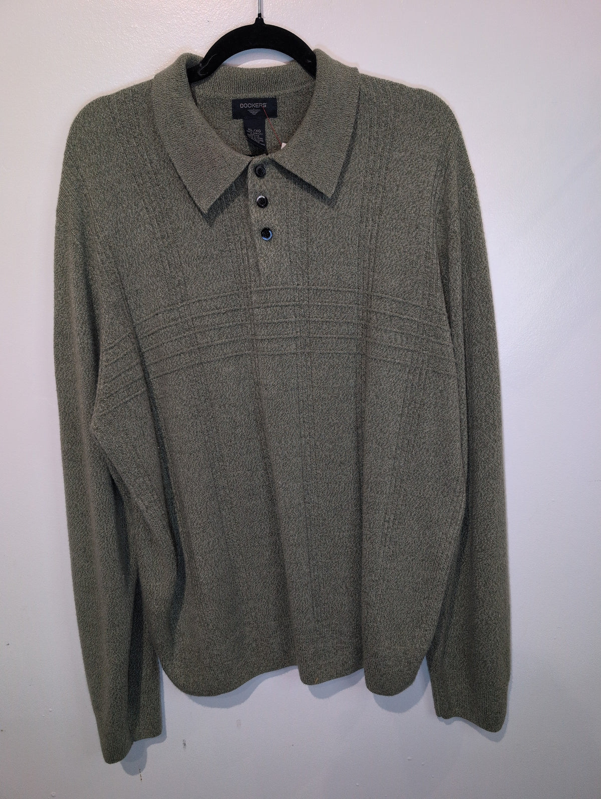 Knit collared sweater