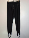 Stirrup black striped leggings
