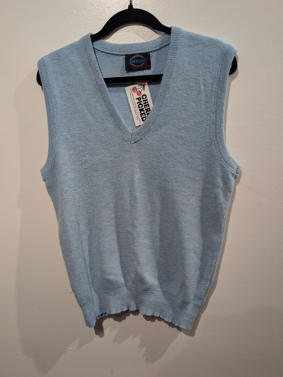 Blue sweater vest