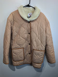 Vintage quilted sherpa coat
