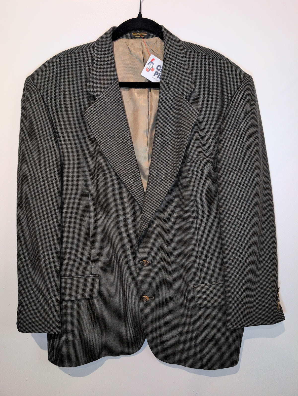 Brown houndstooth blazer