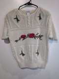 Vintage floral s/s sweater