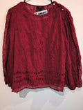 Embroidered 2 layer blouse