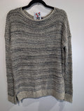 Boat neck stripe sweater