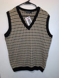 Dotted knit sweater vest