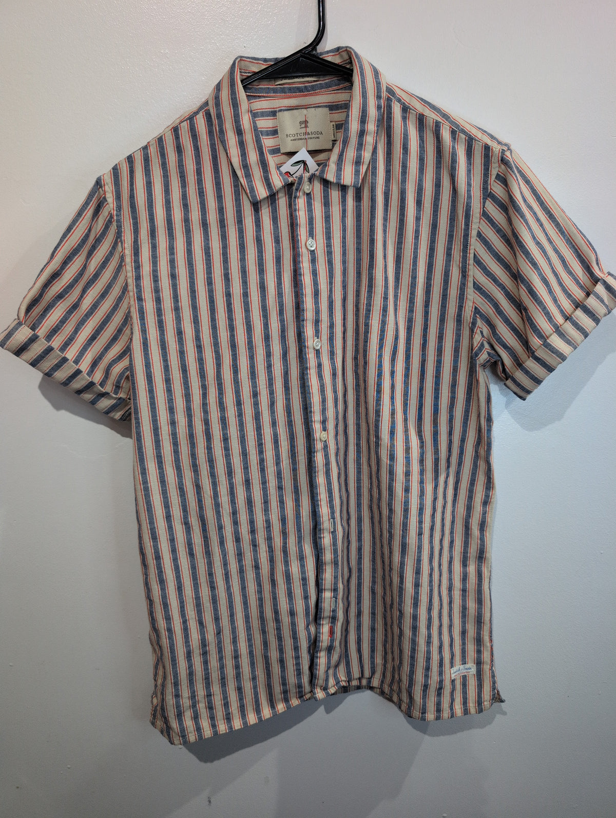 Paradise striped s/s button-up
