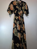 Floral wrap maxi dress