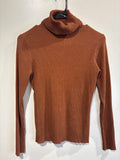 Silk blend turtleneck sweater