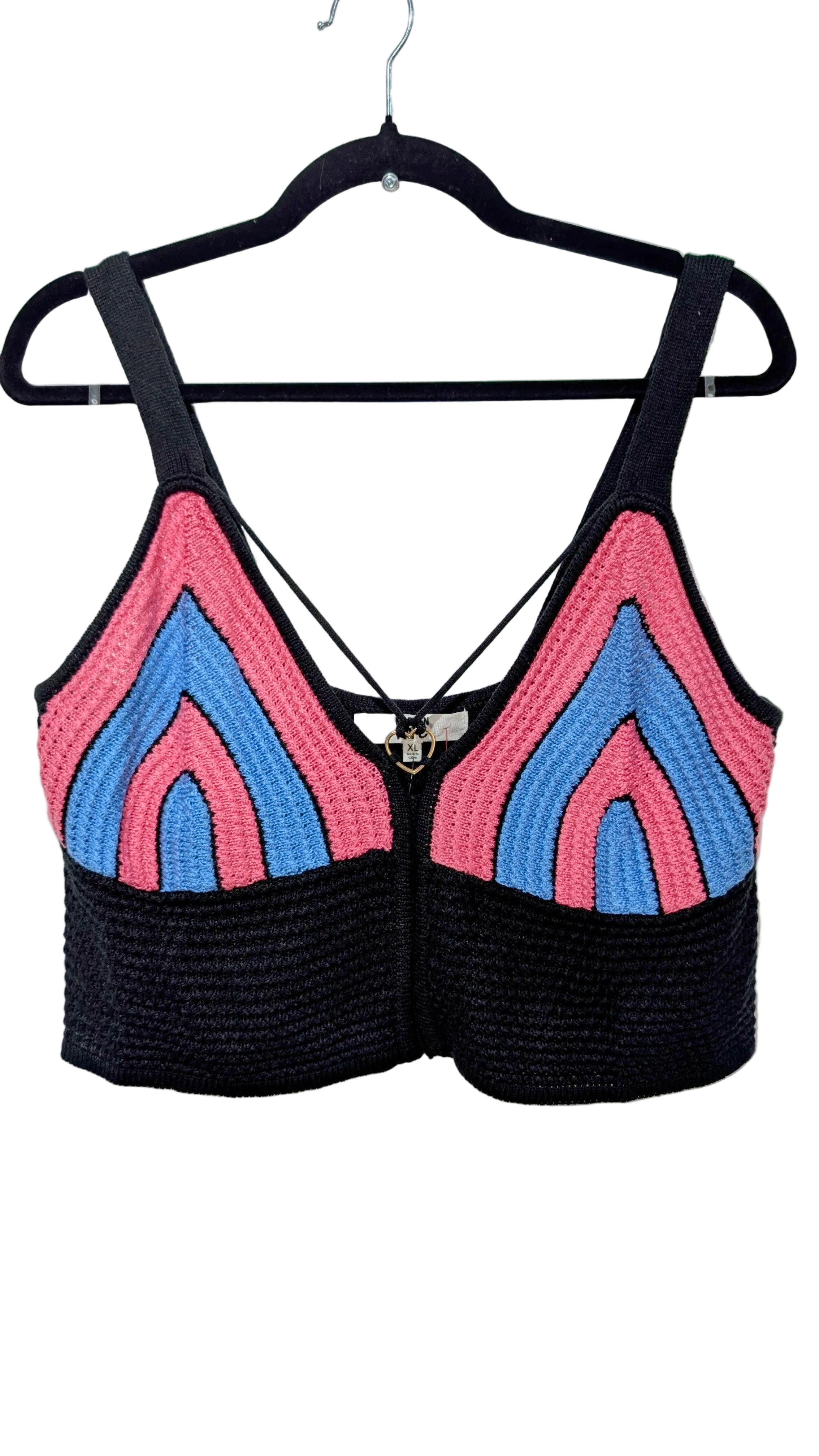 Cropped crocheted tank