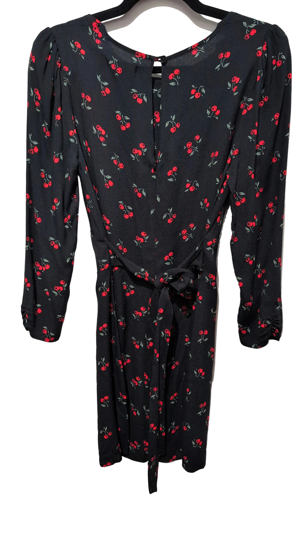 cherry l/s mini dress