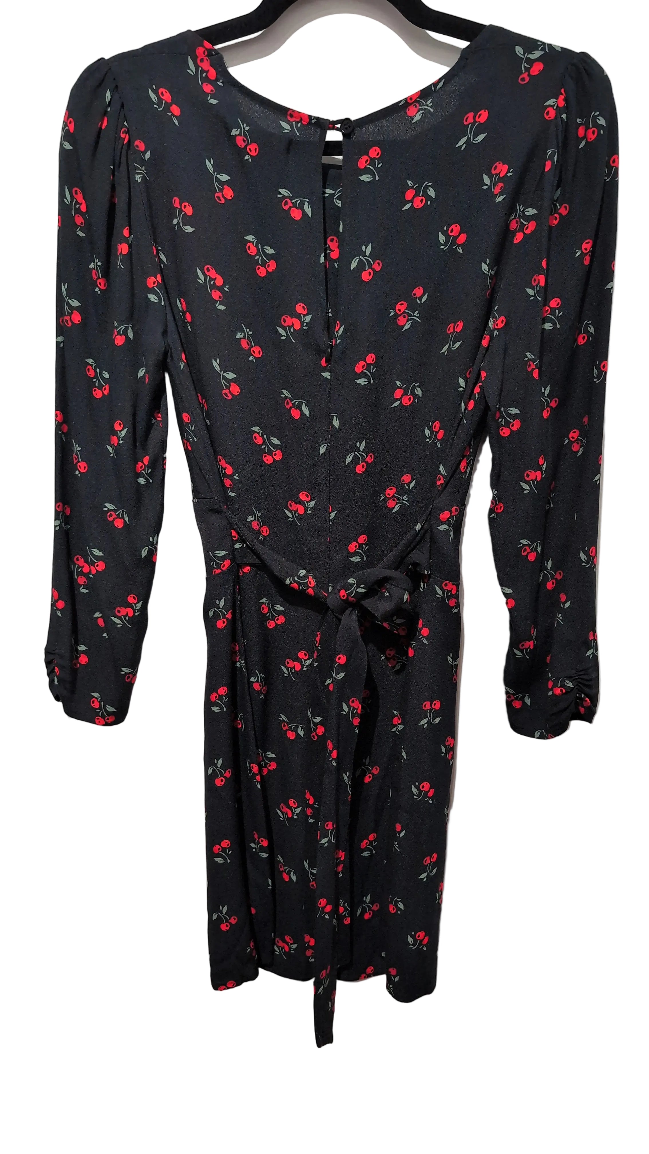 cherry l/s mini dress