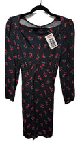 cherry l/s mini dress