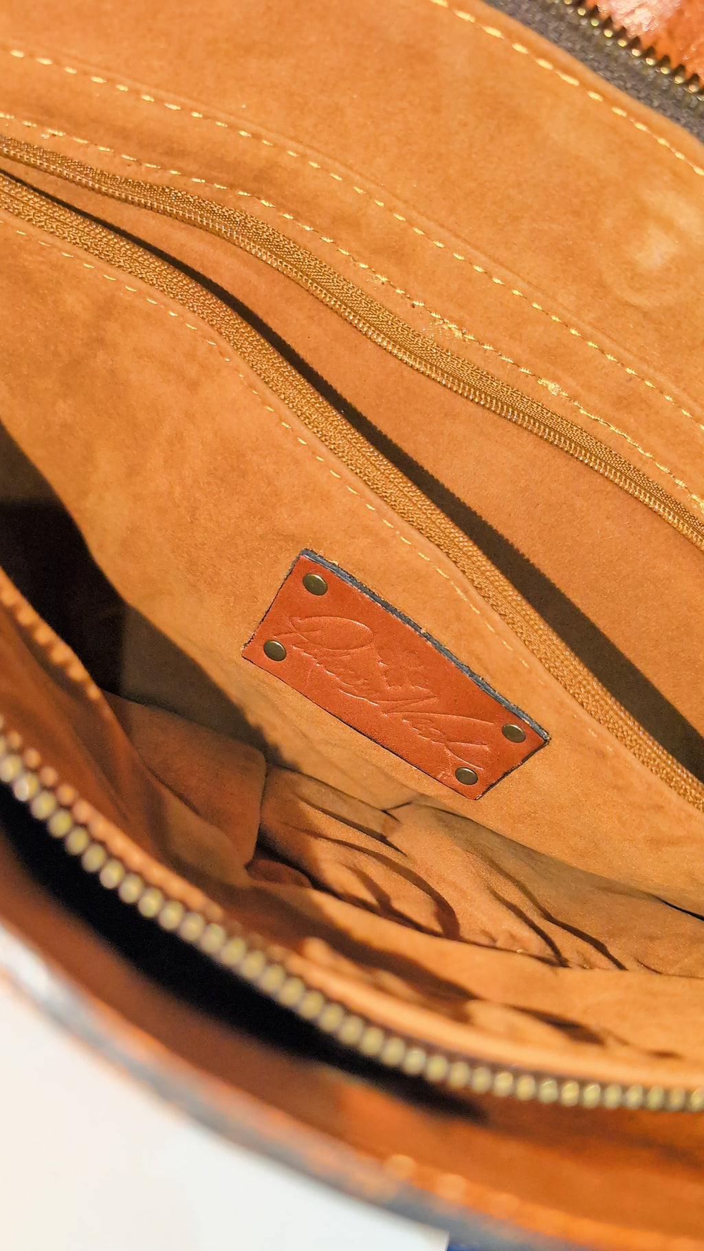 Western leather shoulder bag