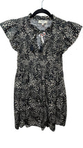 Black & white speckled dress