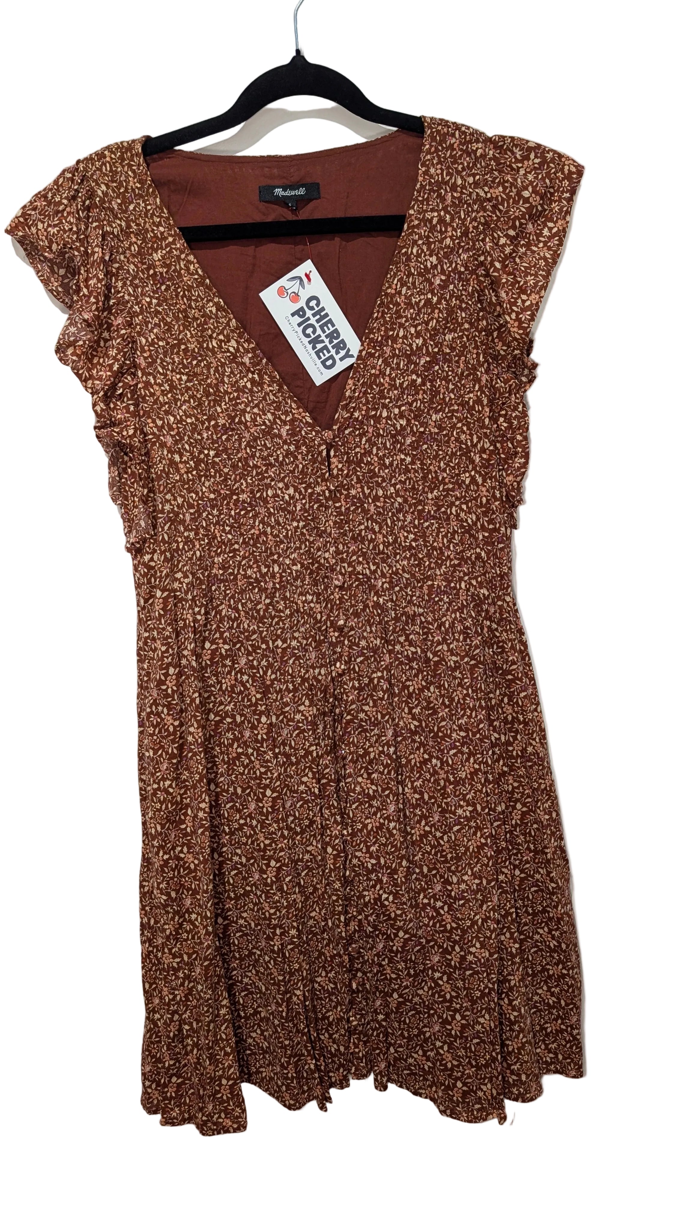 Madewell flutter floral mini dress