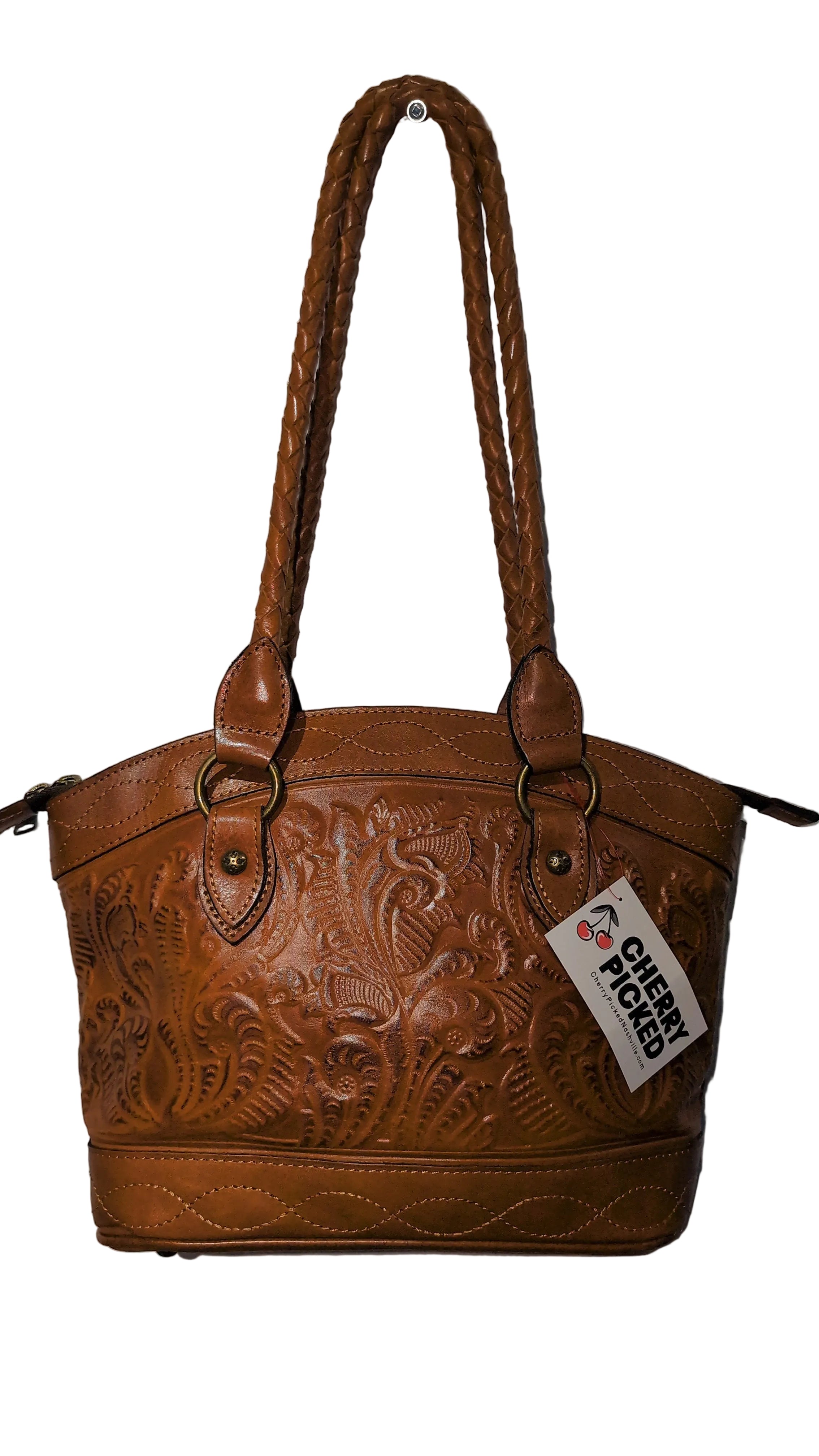 Western leather shoulder bag