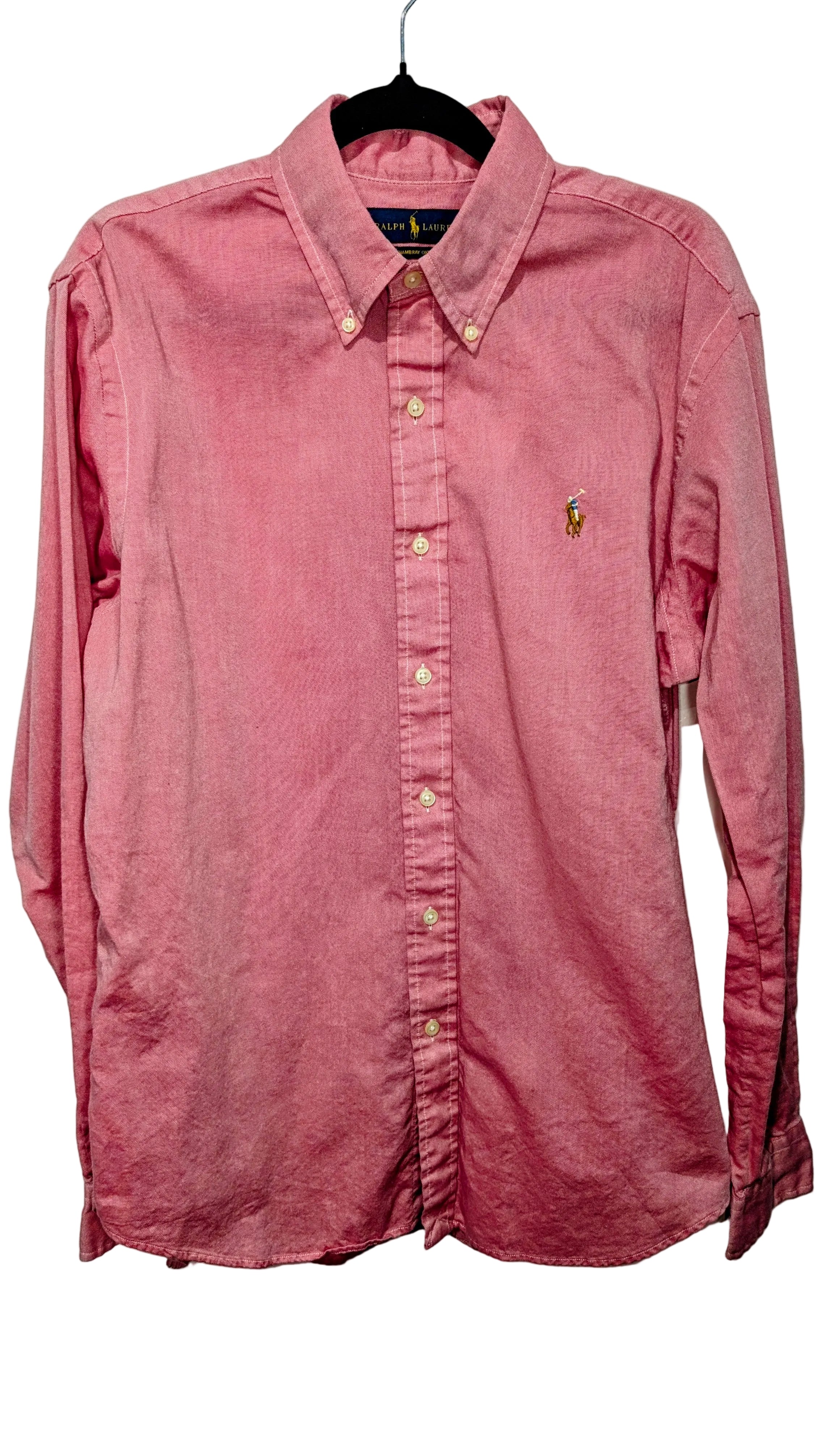 Red Oxford button up