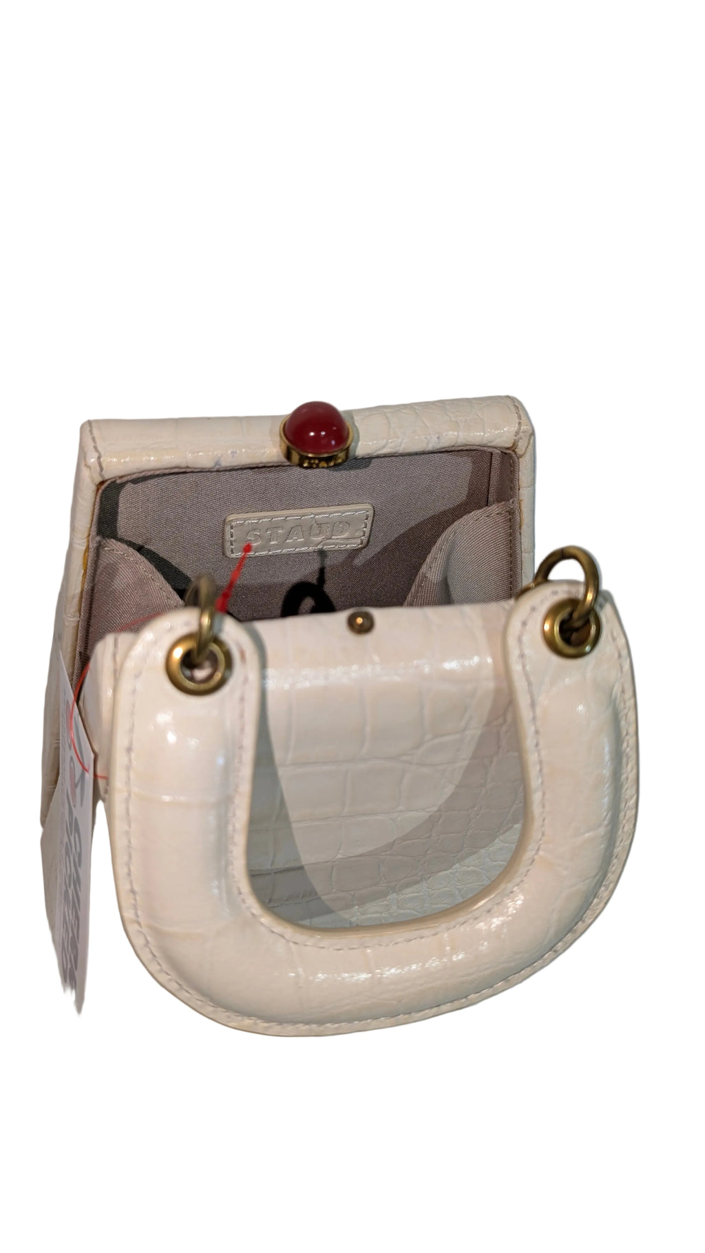 Croc buckle clutch
