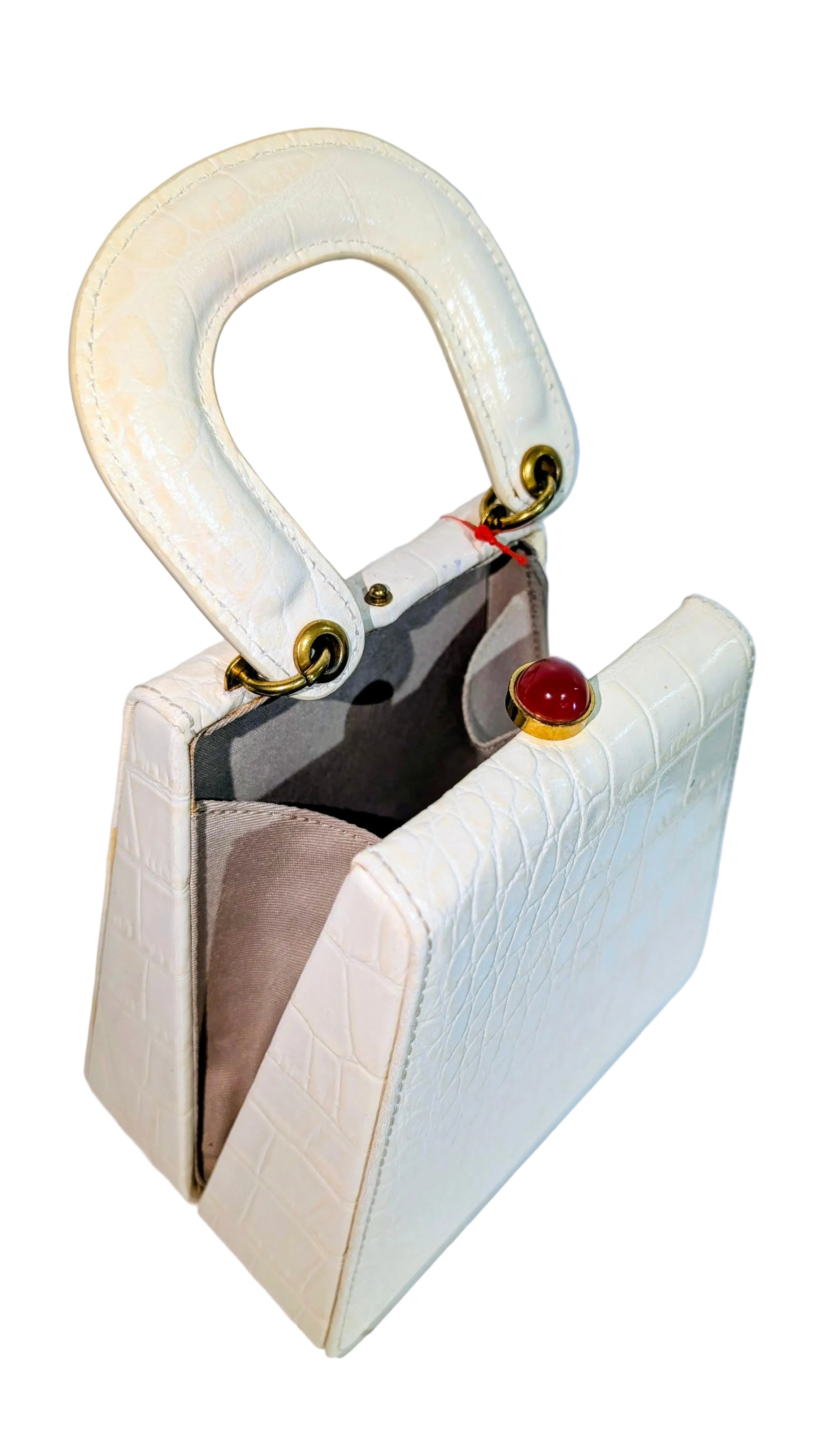 Croc buckle clutch