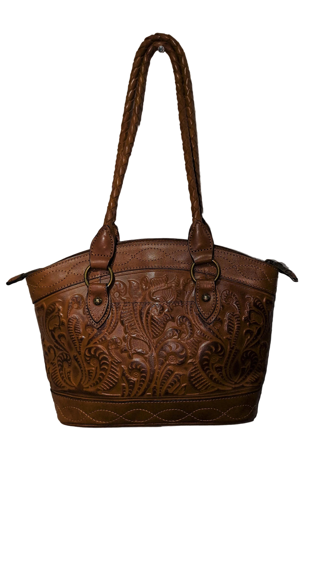Western leather shoulder bag