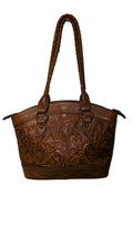 Western leather shoulder bag