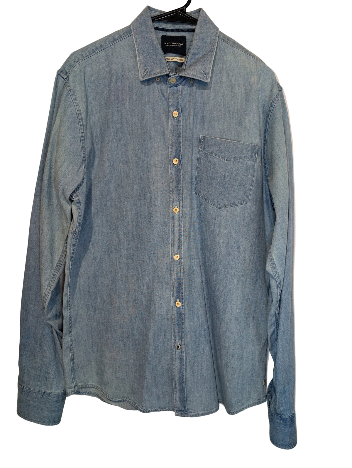 denim button up shirt