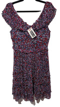 floral ruffle collar dress