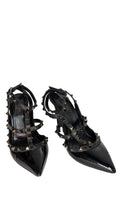 Studded black heels