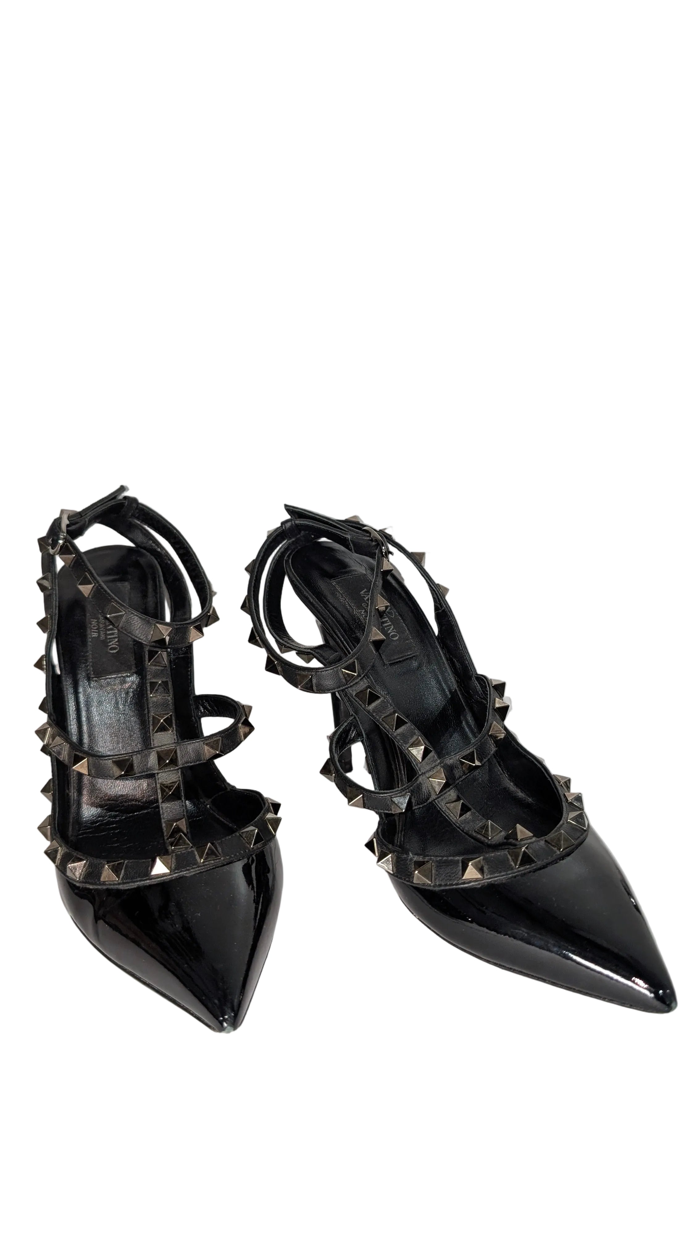 Studded black heels