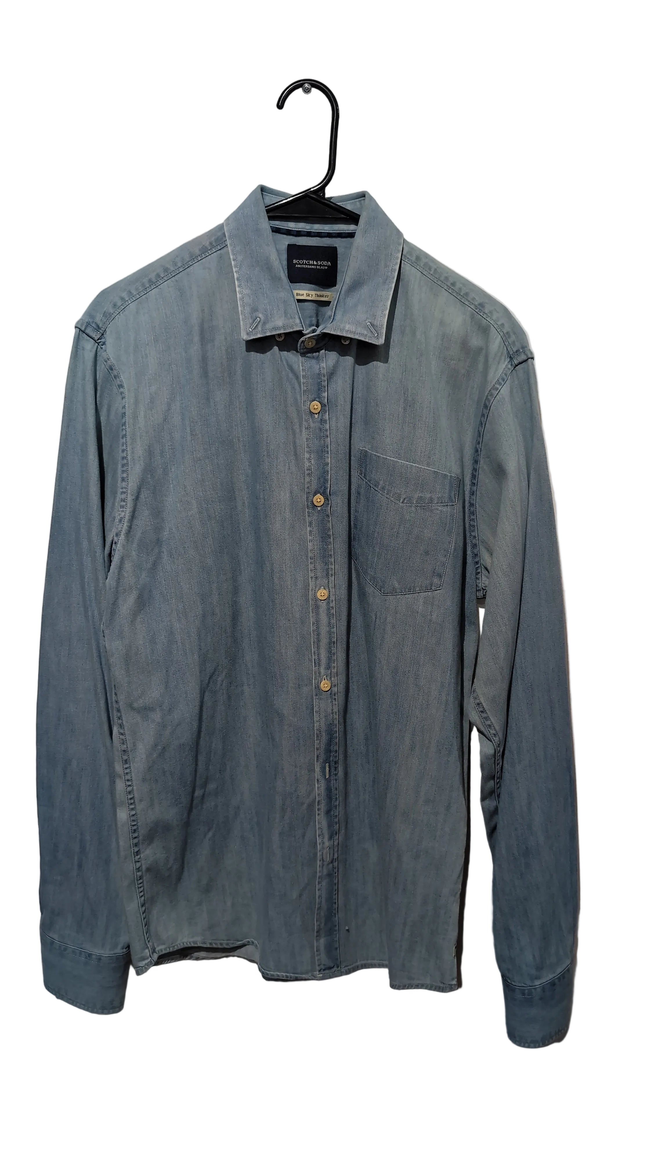 denim button up shirt