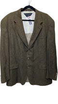 Brown plaid blazer