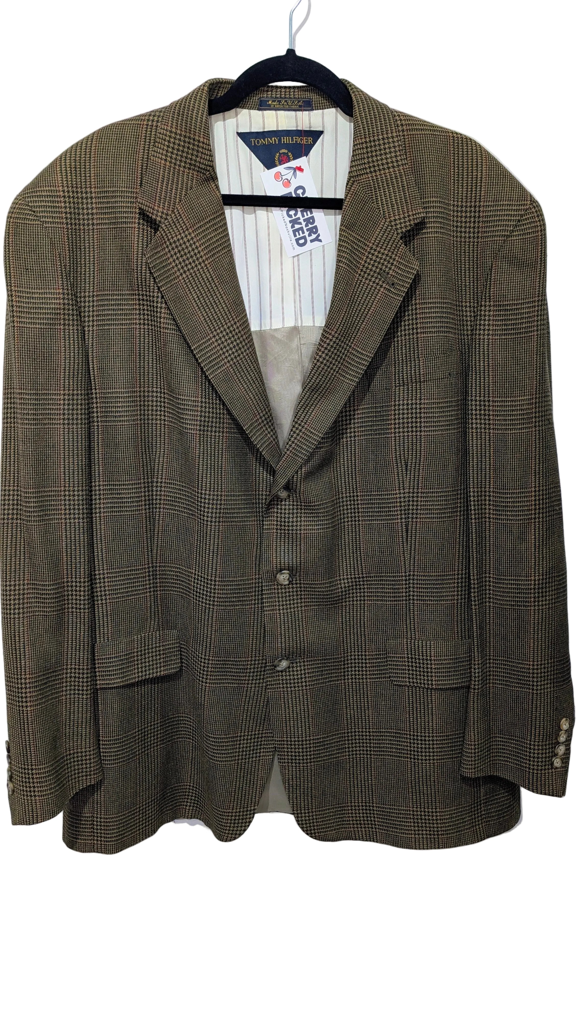 Brown plaid blazer