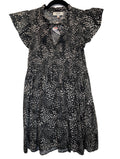 Black & white speckled dress