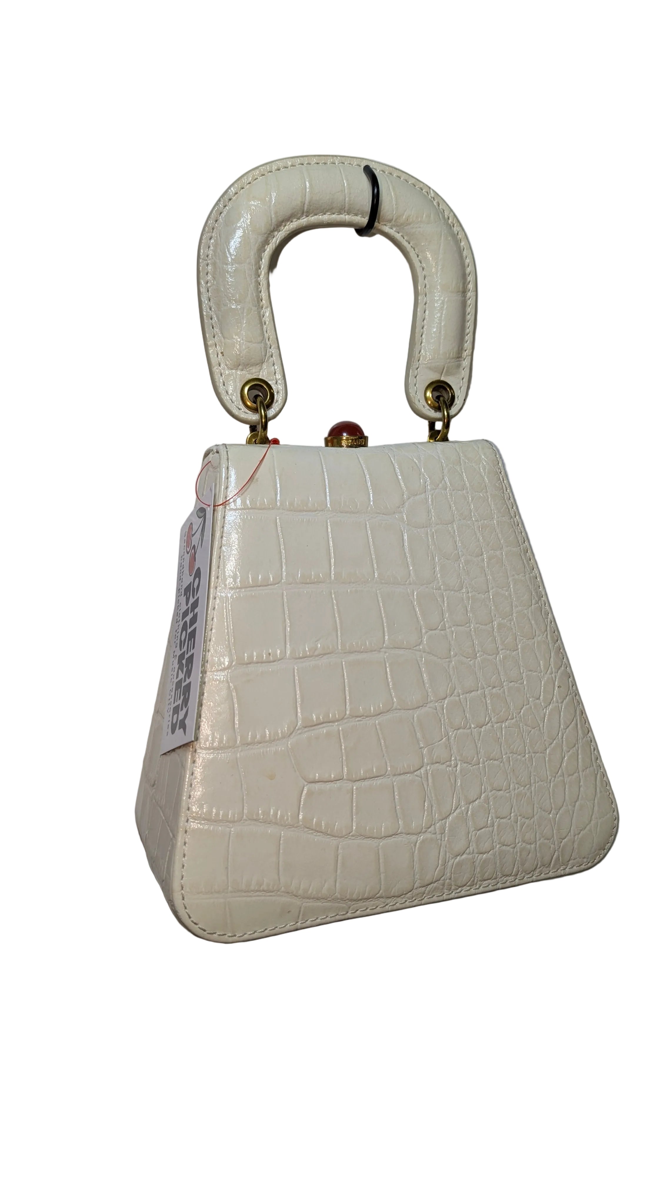 Croc buckle clutch