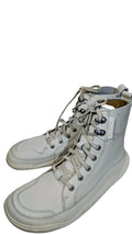 White leather sneakers