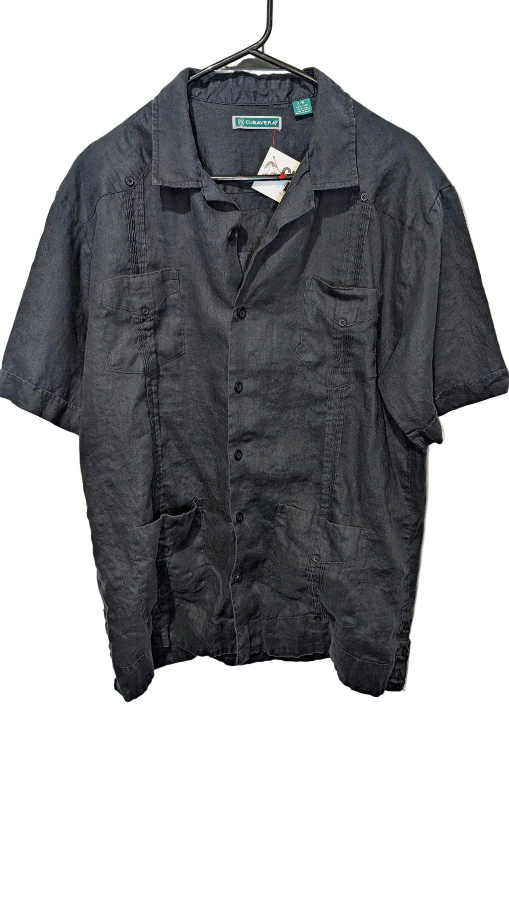 Epic Concrete linen button up from Cubavera